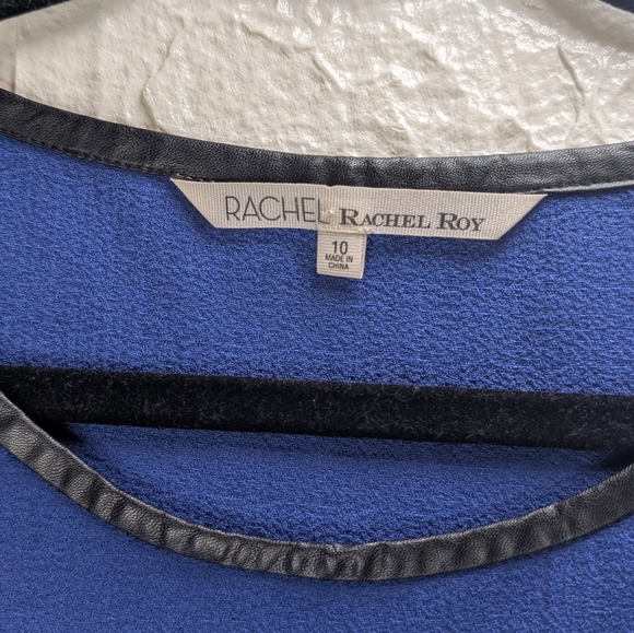 236-RACHEL Rachel Roy Royal Blue Mini Dress - Picture 2 of 6